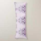 Stylish Purple Flowers Body Pillow Lichaamskussen (Voorkant Verticaal)