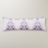 Stylish Purple Flowers Body Pillow Lichaamskussen (Voorkant)