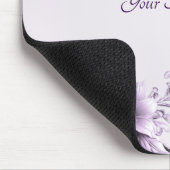 Stylish Purple Flowers Mousepad Muismat (Hoek)