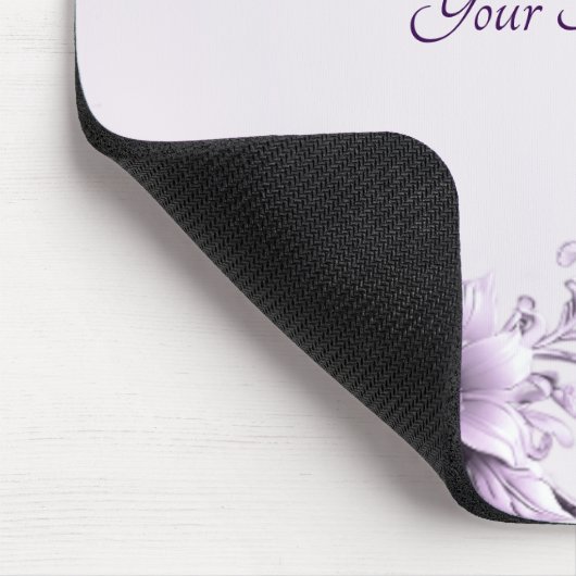 Stylish Purple Flowers Mousepad Muismat (Hoek)