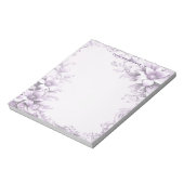 Stylish Purple Flowers Notepad Notitieblok (Linkerzijde)