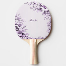 Stylish Purple Flowers Ping Pong Paddle Tafeltennisbatje