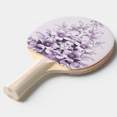 Stylish Purple Flowers Ping Pong Paddle Tafeltennisbatje (Voorkant Gekanteld)