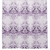 Stylish Purple Flowers Shower Curtain Douchegordijn (Voorkant)