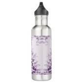 Stylish Purple Flowers Water Bottle Waterfles (Rechts)