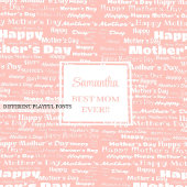 Stylish Purple Script Mother’s Day Gift Grandma Sherpa Deken