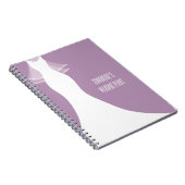 Stylish purple wedding planner organizer notebook notitieboek (Rechterzijde)