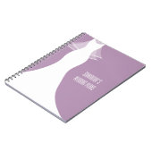 Stylish purple wedding planner organizer notebook notitieboek (Linkerzijde)