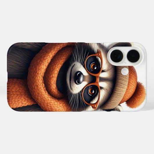 Stylish Raccoon Case-Mate iPhone Case (Achterkant (horizontaal))
