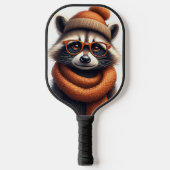 Stylish Raccoon Pickleball Paddle (Voorkant)