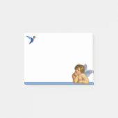 Stylish Raphael Cherub & Blue Hummingbird Post-it® Notes (Voorkant)