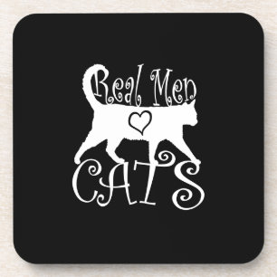 Stylish Real Men Love Cats Onderzetter