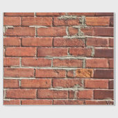 Stylish Red Brick Urban Wall Cadeaupapier (Vlak)