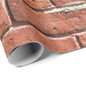 Stylish Red Brick Urban Wall Cadeaupapier (Rol Hoek)
