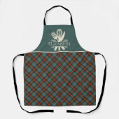 Stylish Red & Cream Tartan – Perfect for Cooking Schort (Voorkant)