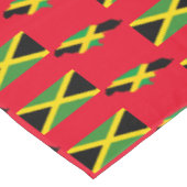 Stylish Red JAMAICAN MAP | Jamaica Flag Tafelkleed (Gekanteld)