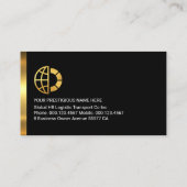 Stylish Red Trapezium Layers Business Owner Visitekaartje (Achterkant)