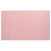 Stylish Red White Moroccan Quatrefoil Pattern Stof (Yard (91,4 cm))