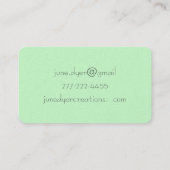 Stylish Retro Fashionista Visitekaartjes (Achterkant)