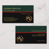 Stylish Retro Lyers Red Line Chemical Engineer Visitekaartje (Voorkant / Achterkant)