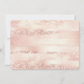 Stylish Roos Gold Galentine's Day Party Kaart (Achterkant)