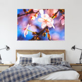 Stylish Sakura Blossom Canvas Afdruk (Insitu (Slaapkamer))