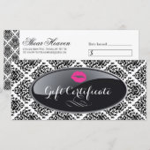 STYLISH SALON- EN SPA GIFT-CERTIFICAAT (Voorkant / Achterkant)