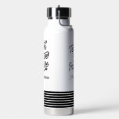 Stylish Script Teach Love Inspire Teacher Waterfles (Links)