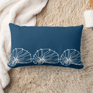 Stylish Sea Shells Pattern - Blauwgroen Blue Ocean Kussen