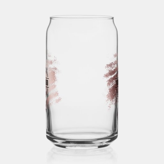 Stylish Shiny Bronze Business Logo Guest Blikvorm Glas (Links)