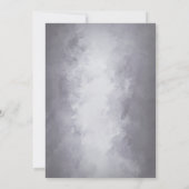 Stylish Silver 50th Jubileum Invitation Kaart (Achterkant)