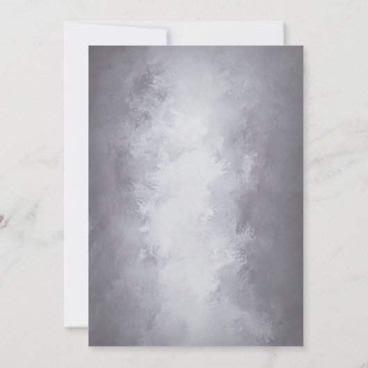 Stylish Silver 50th Jubileum Invitation Kaart (Achterkant)