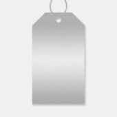 Stylish Silver Confetti 60th Diamond Wedding Cadeaulabel (Achterkant)