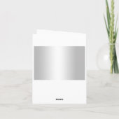 Stylish Silver Confetti 60th Wedding Bedankt (Achterkant)