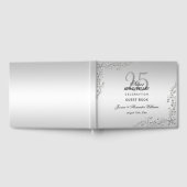 Stylish Silver Decoration 25th Wedding Jubileum Gastenboek (Volledig)