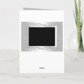 Stylish Silver Diamonds 60th Wedding Jubileum Kaart (Achterkant)