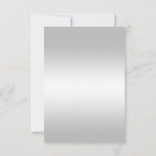 Stylish Silver Diamonds 60th Wedding RSVP (Achterkant)