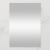 Stylish Silver Gem Bow & Black Wedding Menu (Achterkant)