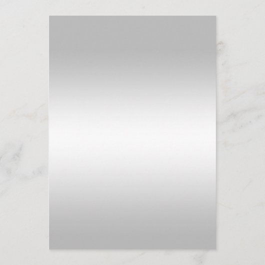 Stylish Silver Gem Bow & Black Wedding Menu (Achterkant)