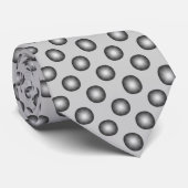 Stylish Silver Polka Dot. Aanpasbare achtergrond Stropdas (Opgerold)
