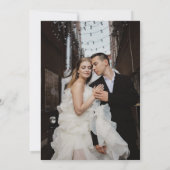 Stylish Simple Full Photo Double-sided Save The Date (Achterkant)