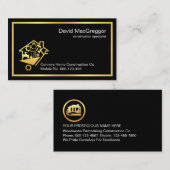 Stylish Simple Gold Handyman Tools Frame Visitekaartje (Voorkant / Achterkant)