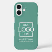 Stylish Simple Teal Business Company Logo Apple Case-Mate iPhone Case (Achterkant)