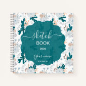 Stylish Sketchbook with Nature-Inspired Designs Notitieboek (Voorkant)