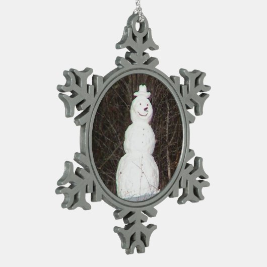 Stylish Snowman Ornament (Links)