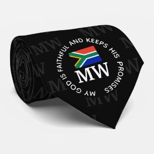 Stylish SOUTH AFRICA Monogram Stropdas