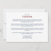 Stylish Spanish Colorful Christmas Tree Photo Feestdagenkaart (Achterkant)