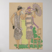 Stylish Spring Flappers, dames van 20 jaar Poster (Voorkant)