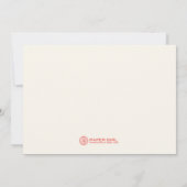 Stylish Starfish Wedding Invitting Kaart (Achterkant)