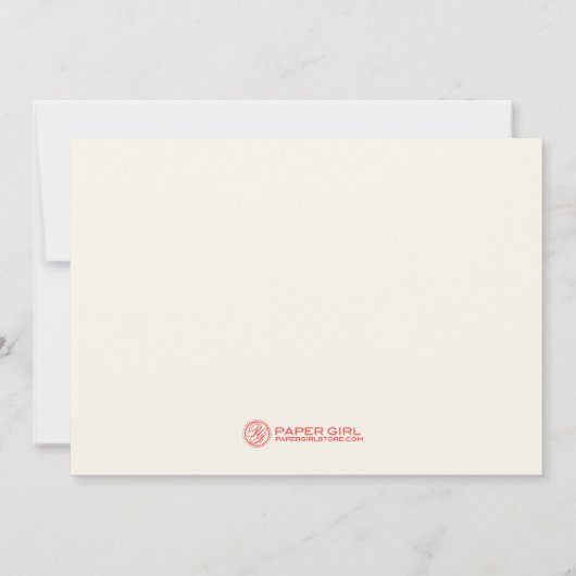 Stylish Starfish Wedding Invitting Kaart (Achterkant)